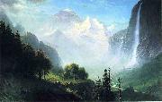 Albert Bierstadt Staubbach Falls, Near Lauterbrunnen, Switzerland painting